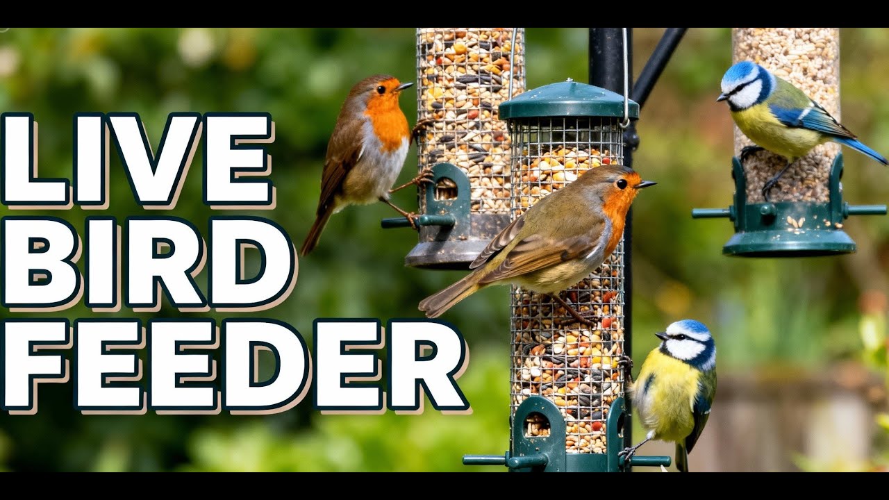 LIVE UK Garden Bird Feeder Cam 🐦 | Daily British Birds Livestream 22/02/2026