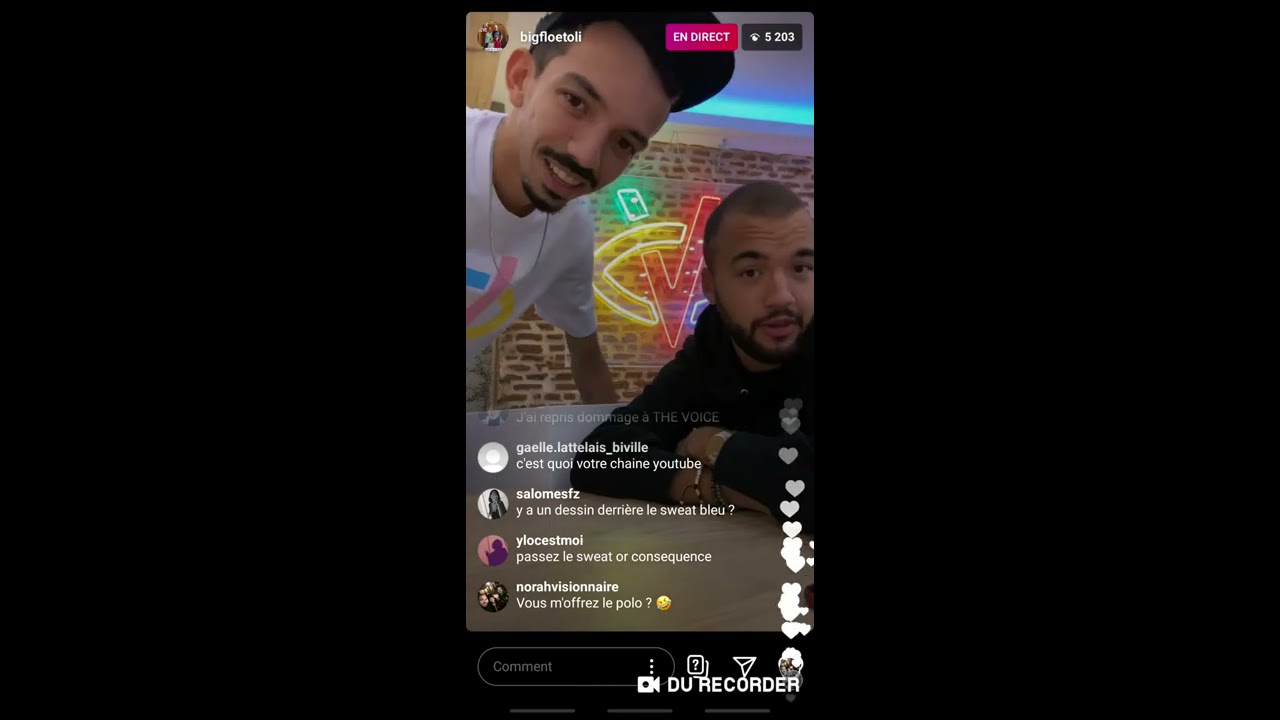 LIVE INSTAGRAM BIGFLO ET OLI 06/09/2020
