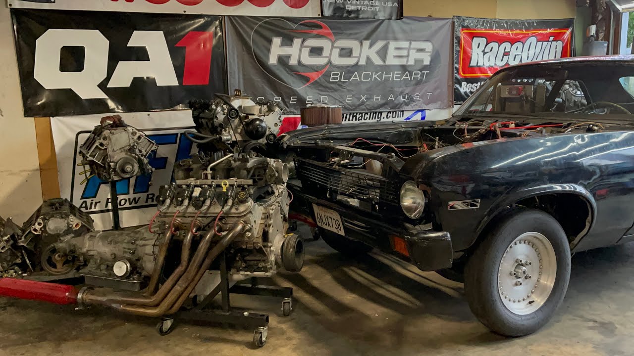 1972 Nova 1 Day LS Swap: BTR cam 5.3 And Built 4L60e