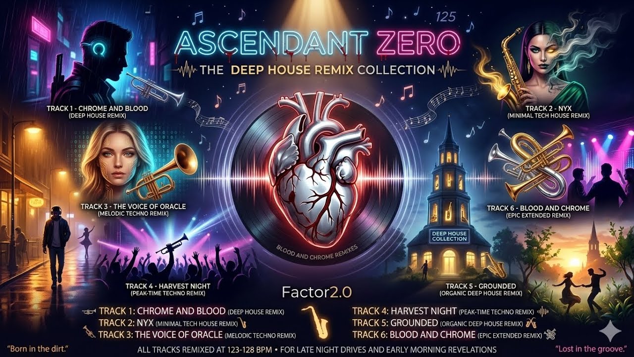 Track 1: CHROME AND BLOOD - THE DEEP HOUSE REMIX 🎧 - By: Factor2.0