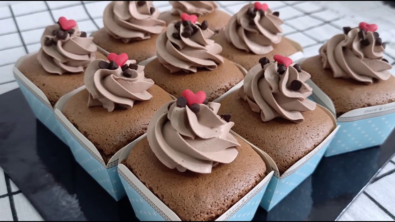 巧克力北海道杯子蛋糕 Chocolate Hokkaido Cupcake I 幸福料理