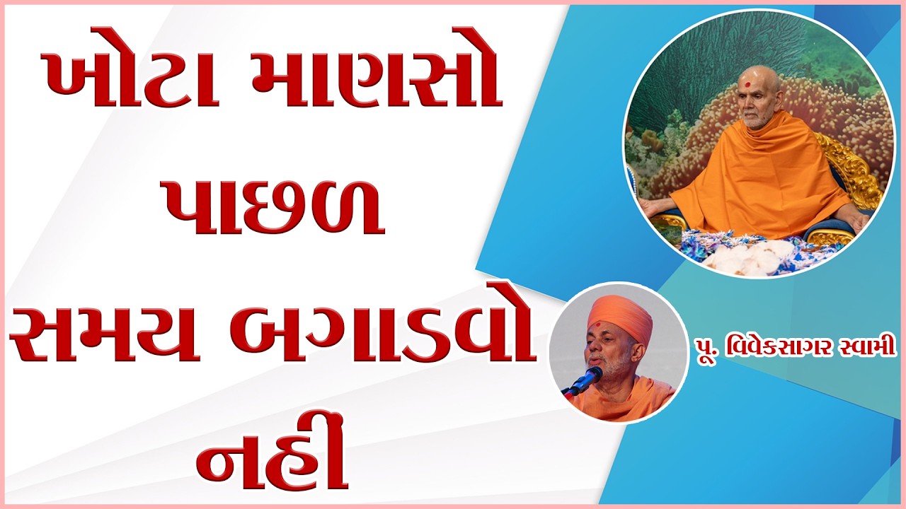 Viveksagar Swami | ખોટા માણસો પાછળ સમય બગાડવો નહીં | Inspiration | Change Your Life | Future Goals |