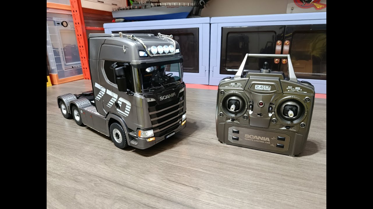 遙控拖車 斯堪尼亞 V8 770S 開箱測試