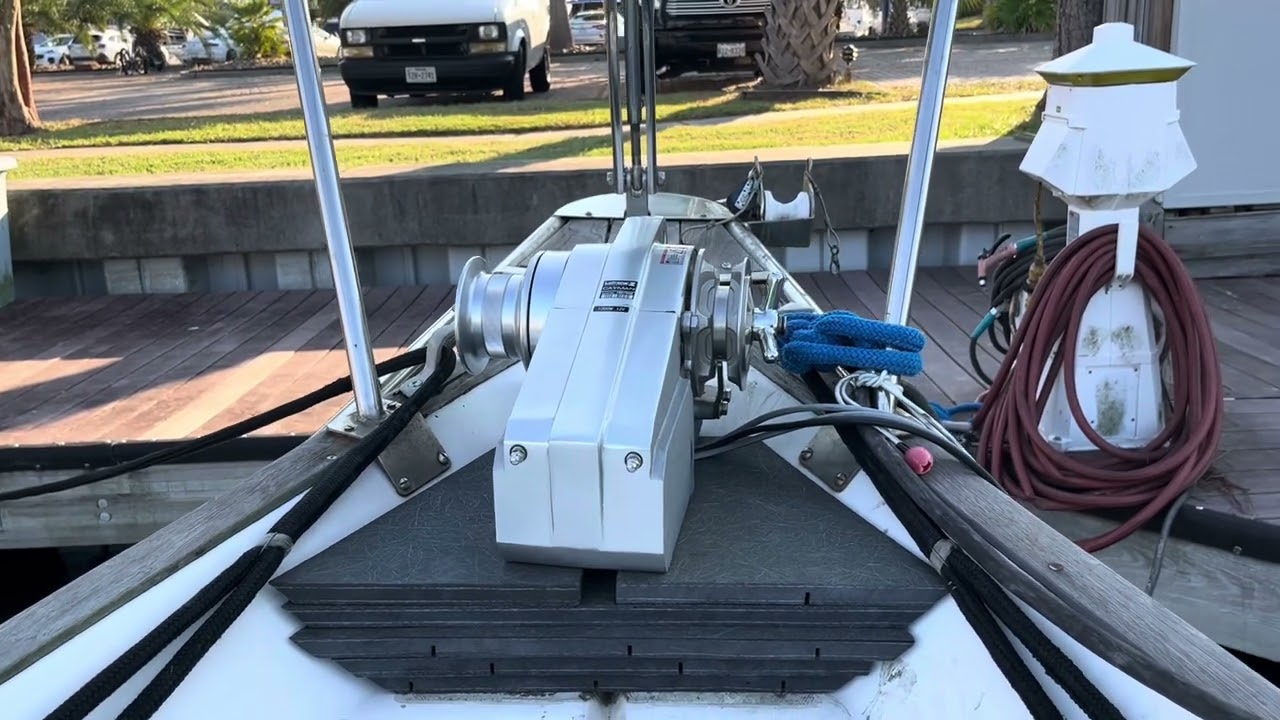 Installing the windlass riser on my Pearson 323