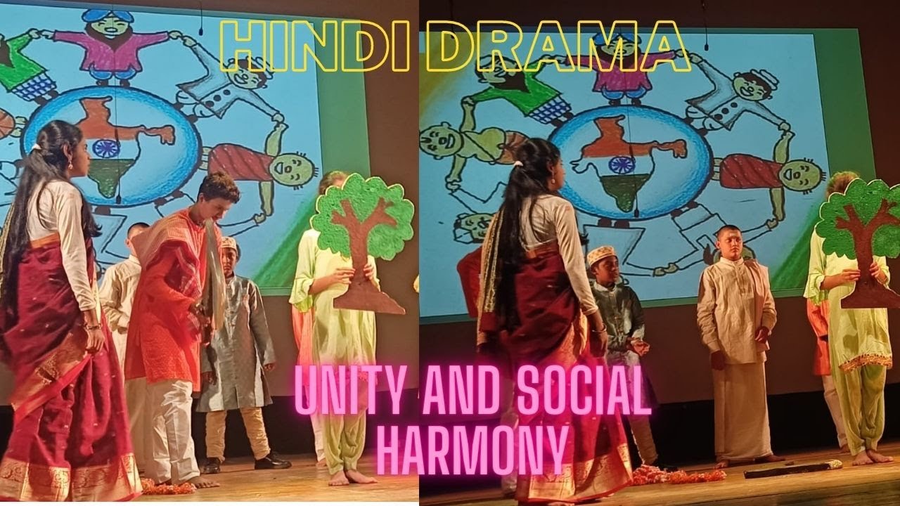 Annual day drama performance in school | Saraswati World School | social harmony