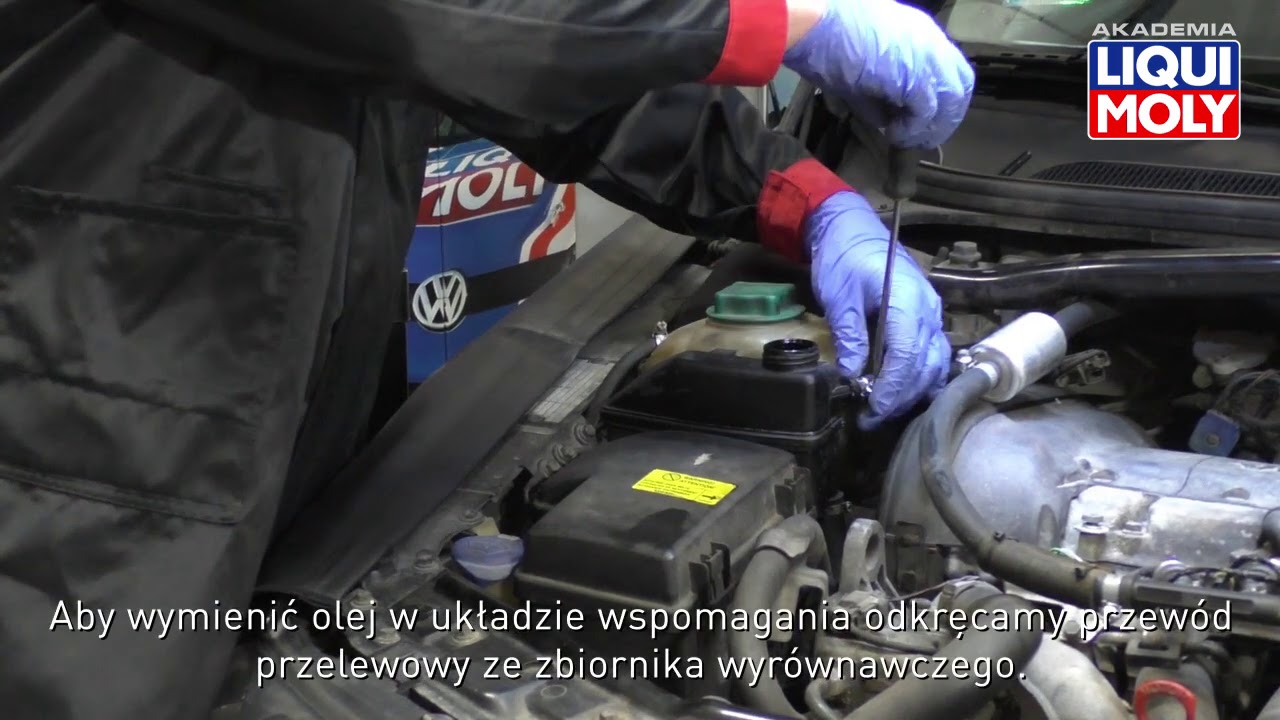 Wymiana oleju w układzie wspomagania. Prosty spos&oacute;b na wycieki z maglownicy.