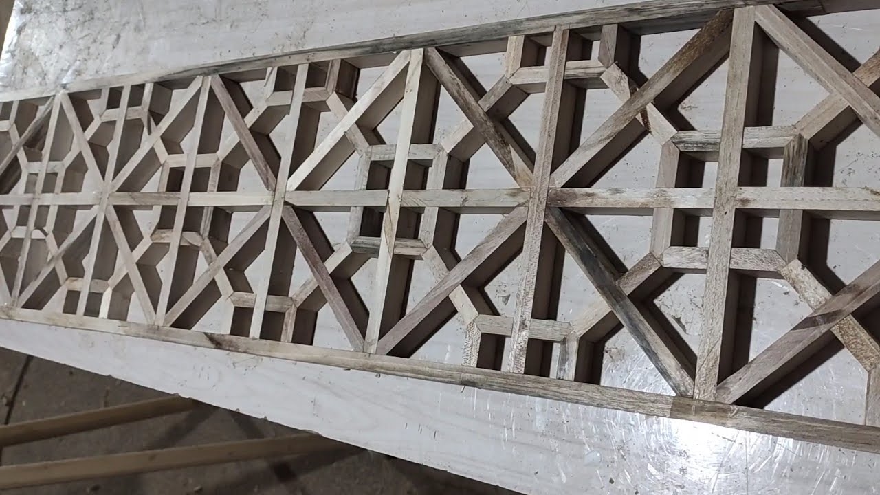 Woodwork//Islamic style carpentry/ ساخت گره چینی چهارقل