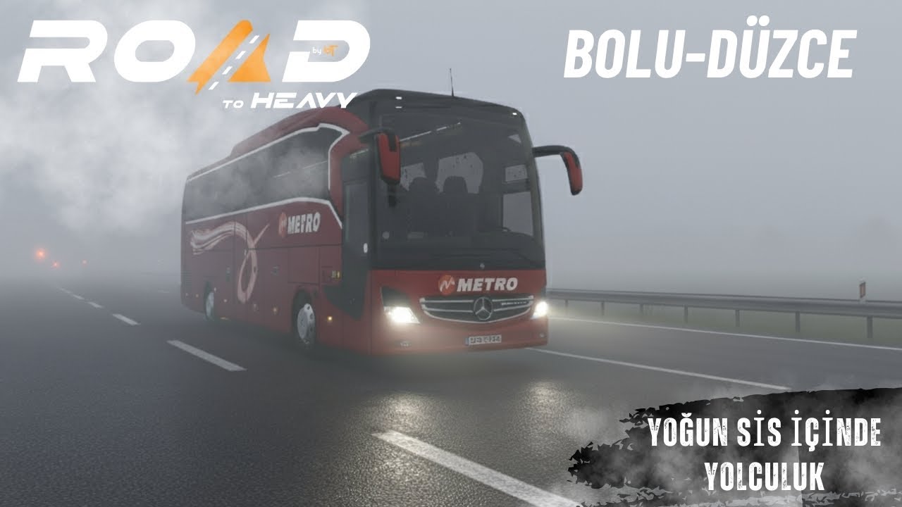 🌫️ Bolu’dan Düzce’ye Yoğun Sis Altında! | ETS2 Road to Heavy 🚍 #ets2 #eurotrucksimulator2