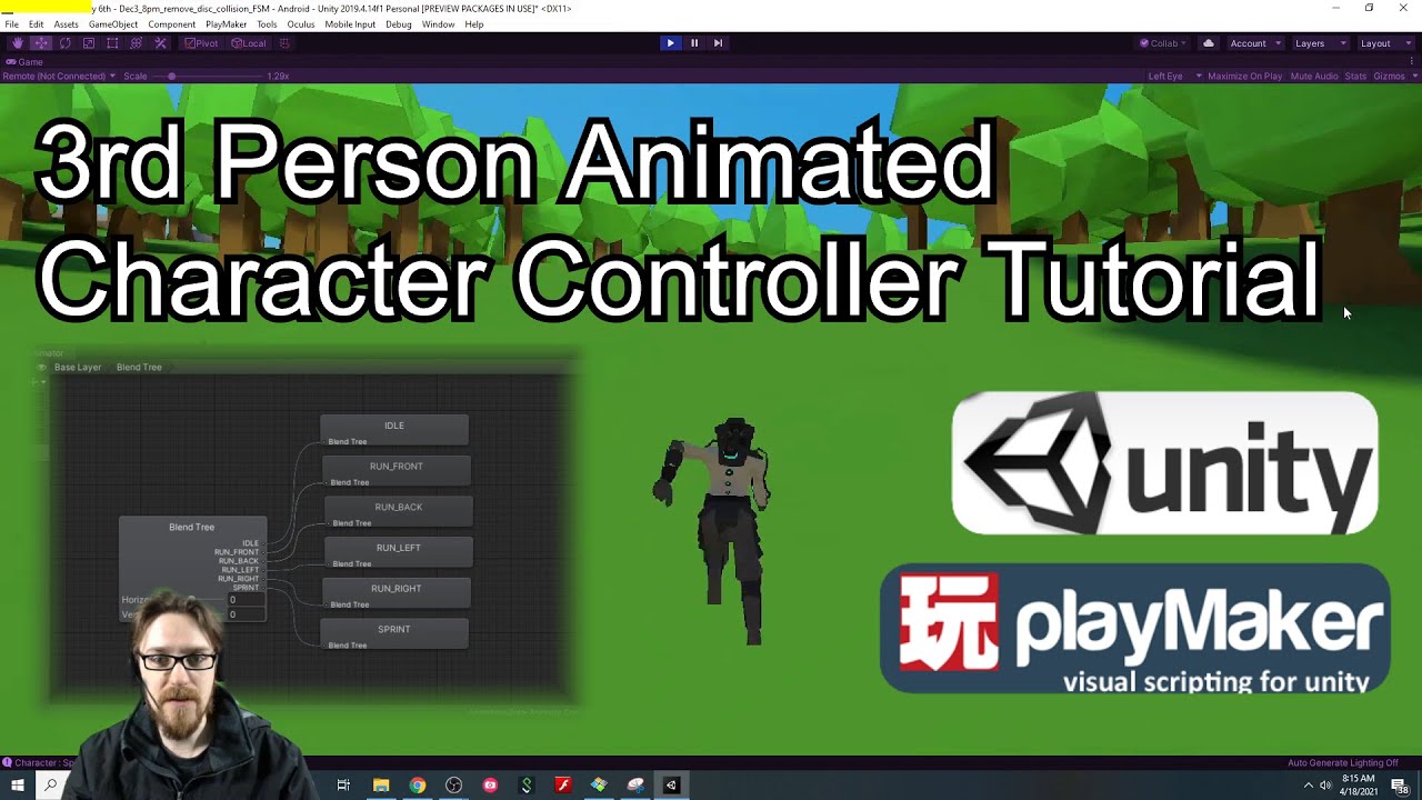 My Favorite 3rd Person Character Controller - A Unity and PlayMaker Tutorial