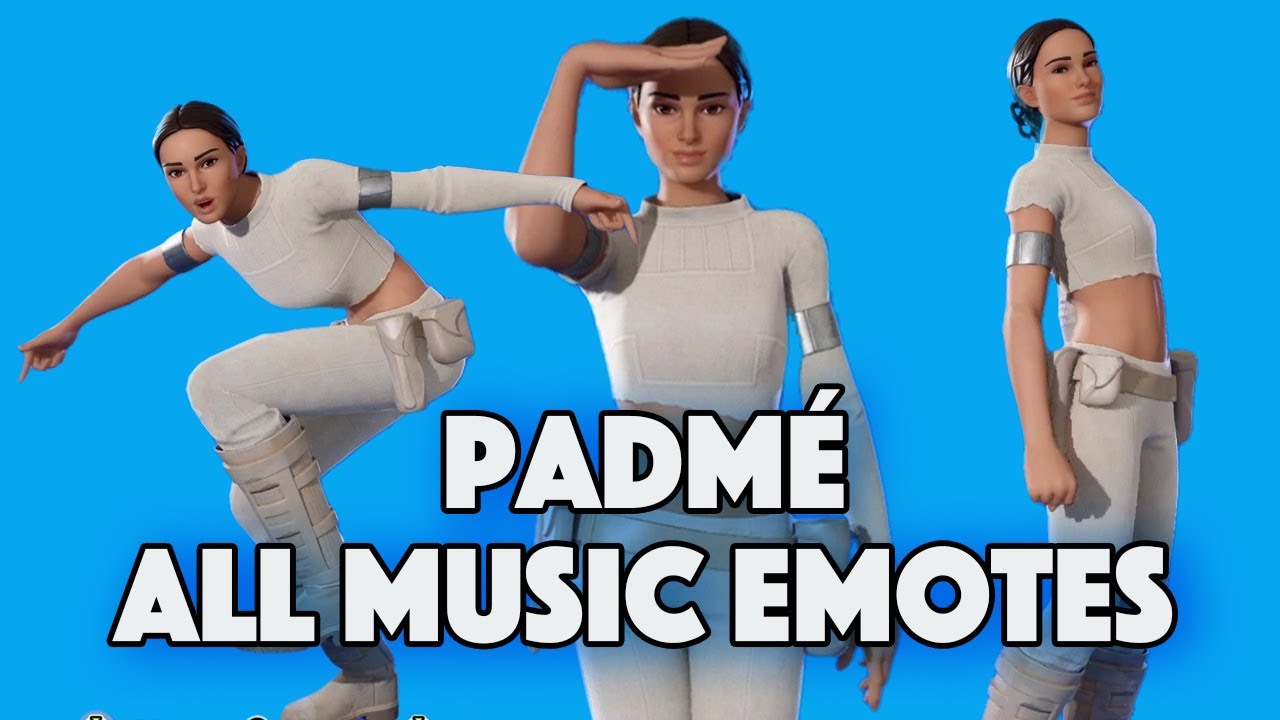 Padmé Dances All Music Emotes - FORTNITE Star Wars