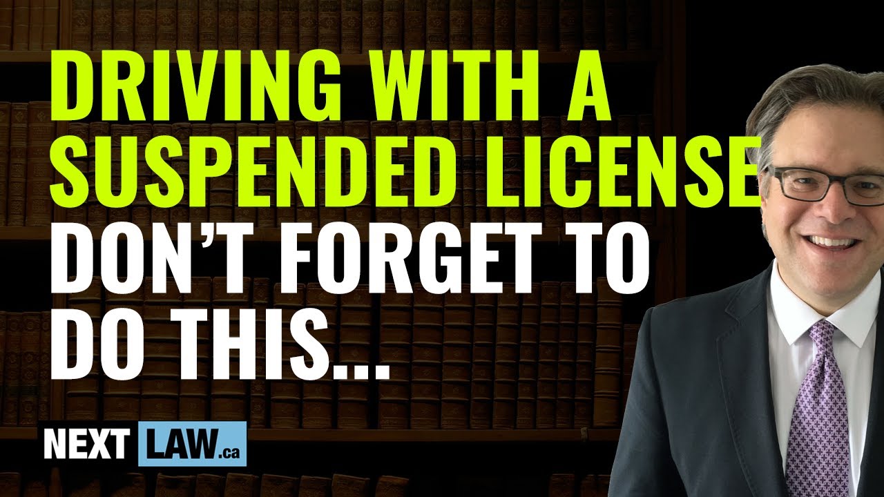 Driving With Suspended License: Don't forget to do this to get your license back.