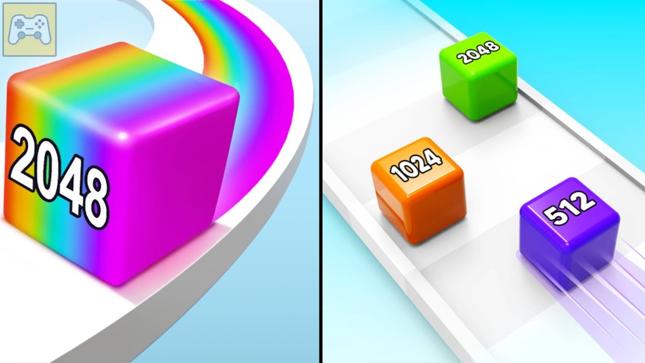Jelly Run 2048 vs 2048 Cube Run ✦ ASMR Gameplay Android iOS • 2048 Number Merge Race Games