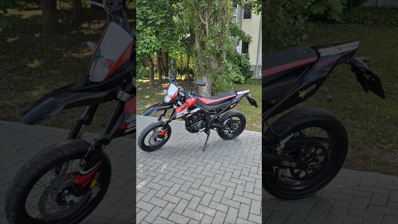Aprilia SX 125 2021, start and walk around #apriliasx #supermoto
