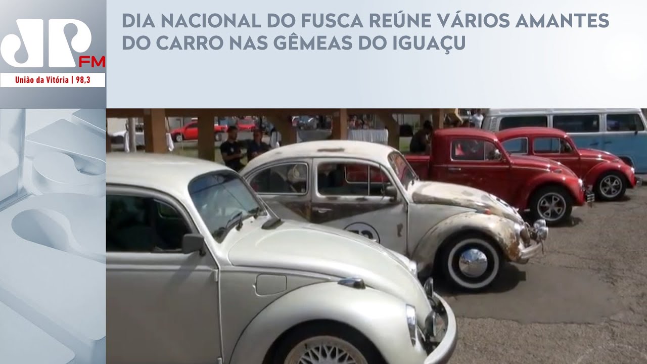 DIA NACIONAL DO FUSCA REÚNE VÁRIOS AMANTES DO CARRO NAS GÊMEAS DO IGUAÇU