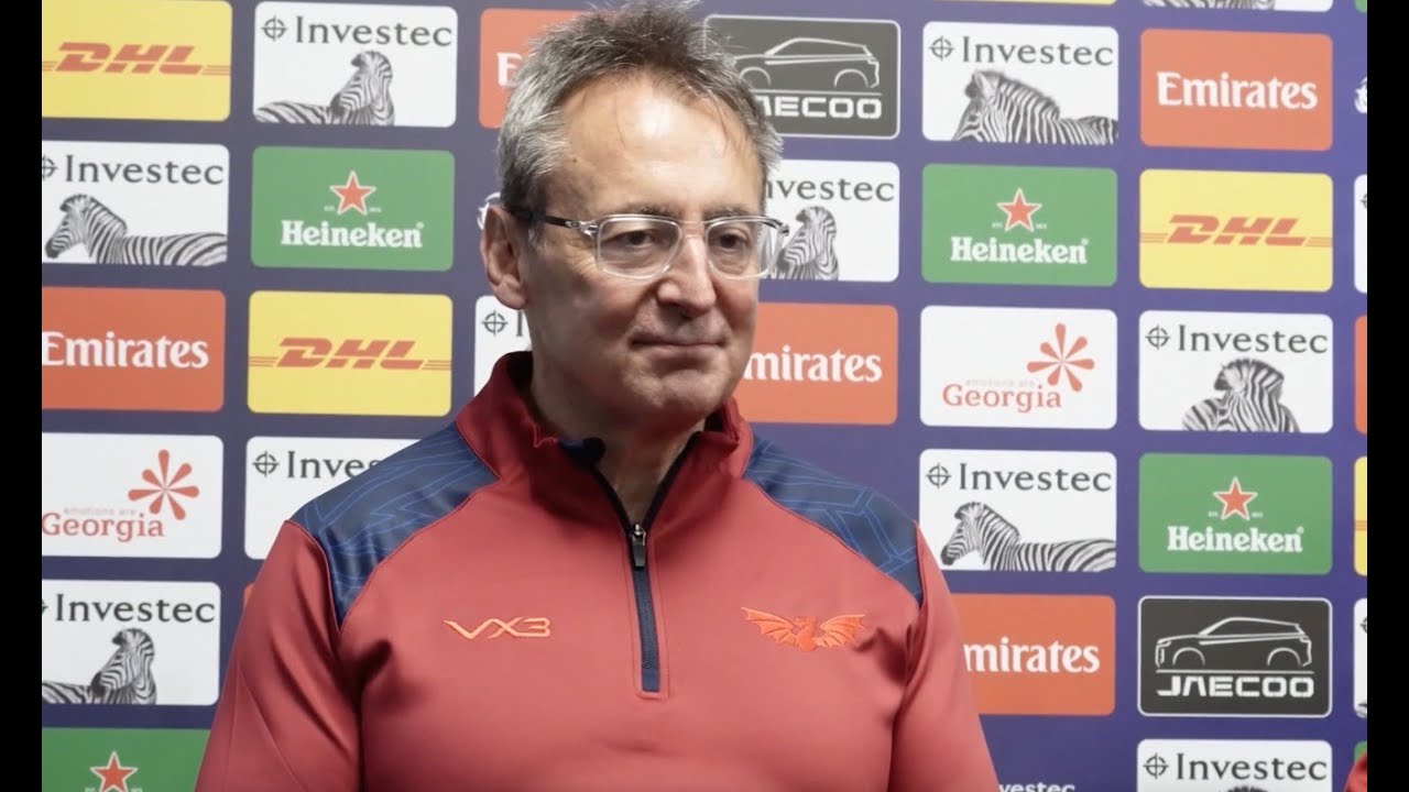 Scarlets Interim Director of Rugby Nigel Davies and captain Josh Macleod speak to the media