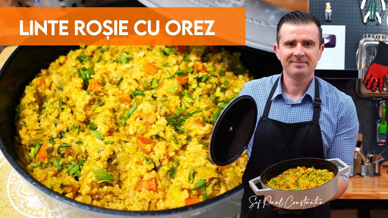 Gata în doar 20 minute! Pilaf 🍚 cu Linte Roșie, rețetă de POST / VEGANĂ 🍛 Șef Paul Constantin