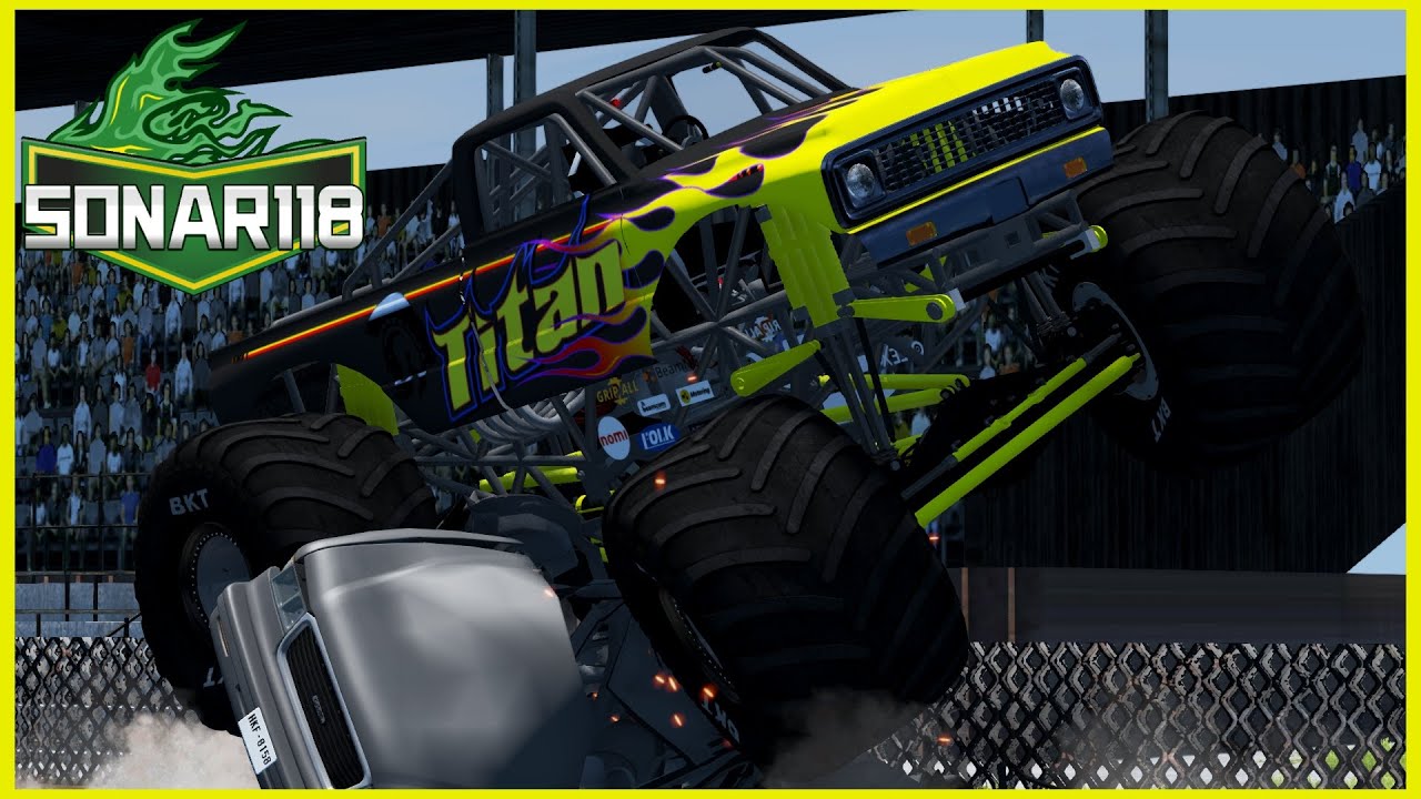 BeamNG.drive Monster Jam: Walworth County Fairgrounds 2020 (6 Truck Freestyle Competition)