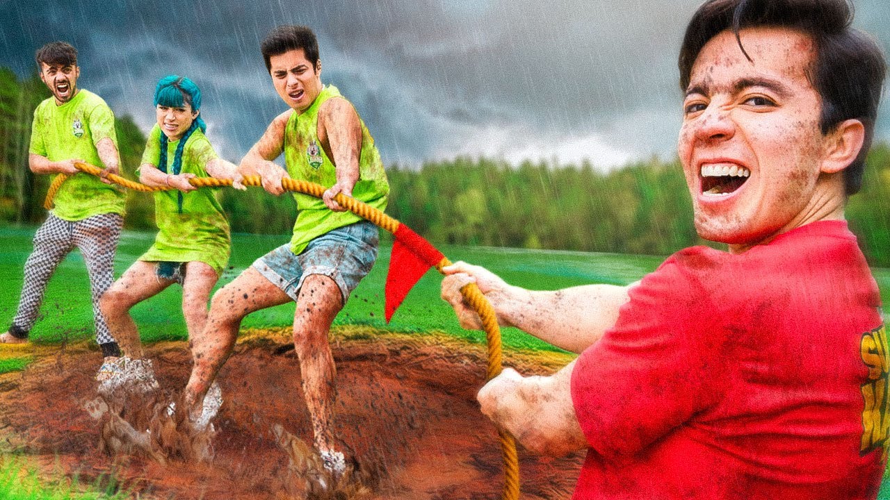 JUGAMOS EL JUEGO DE LA CUERDA *BAJO LA LLUVIA* EXTREMO - SUMMER KAMP 2022