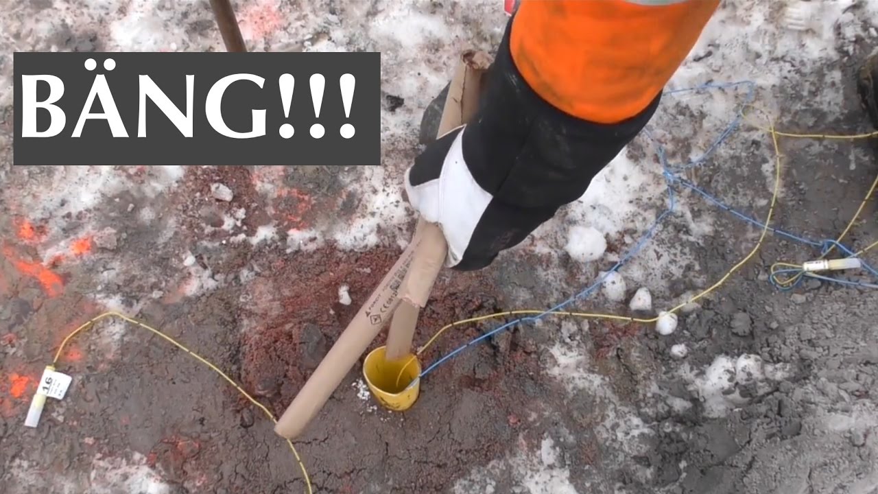 Omakotitalon tontilla louhitaan - kallio murtuu @KRANTTUTANTTU