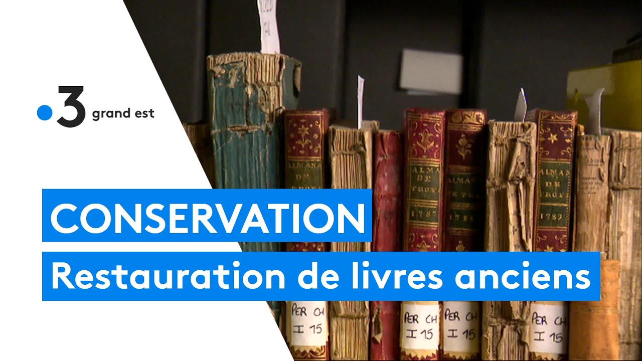 Conservation et restauration de livres anciens à la bibliothèque Carnegie de Reims