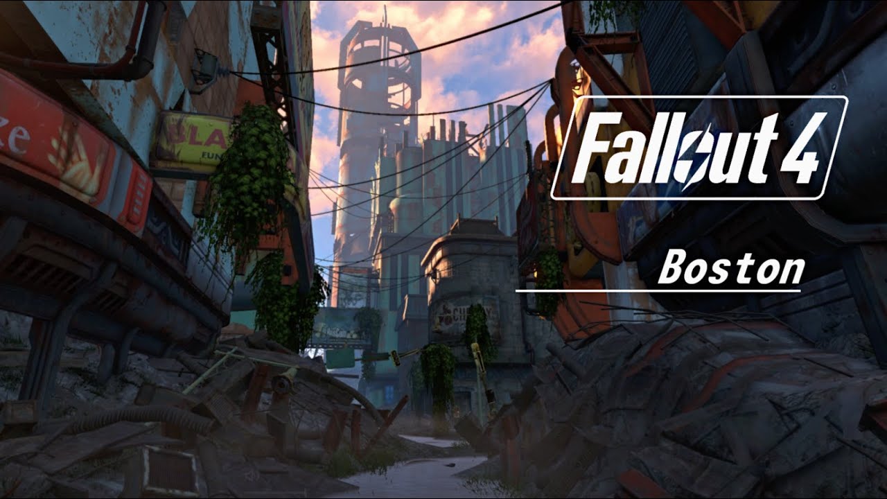 Fallout 4 walking around in Boston