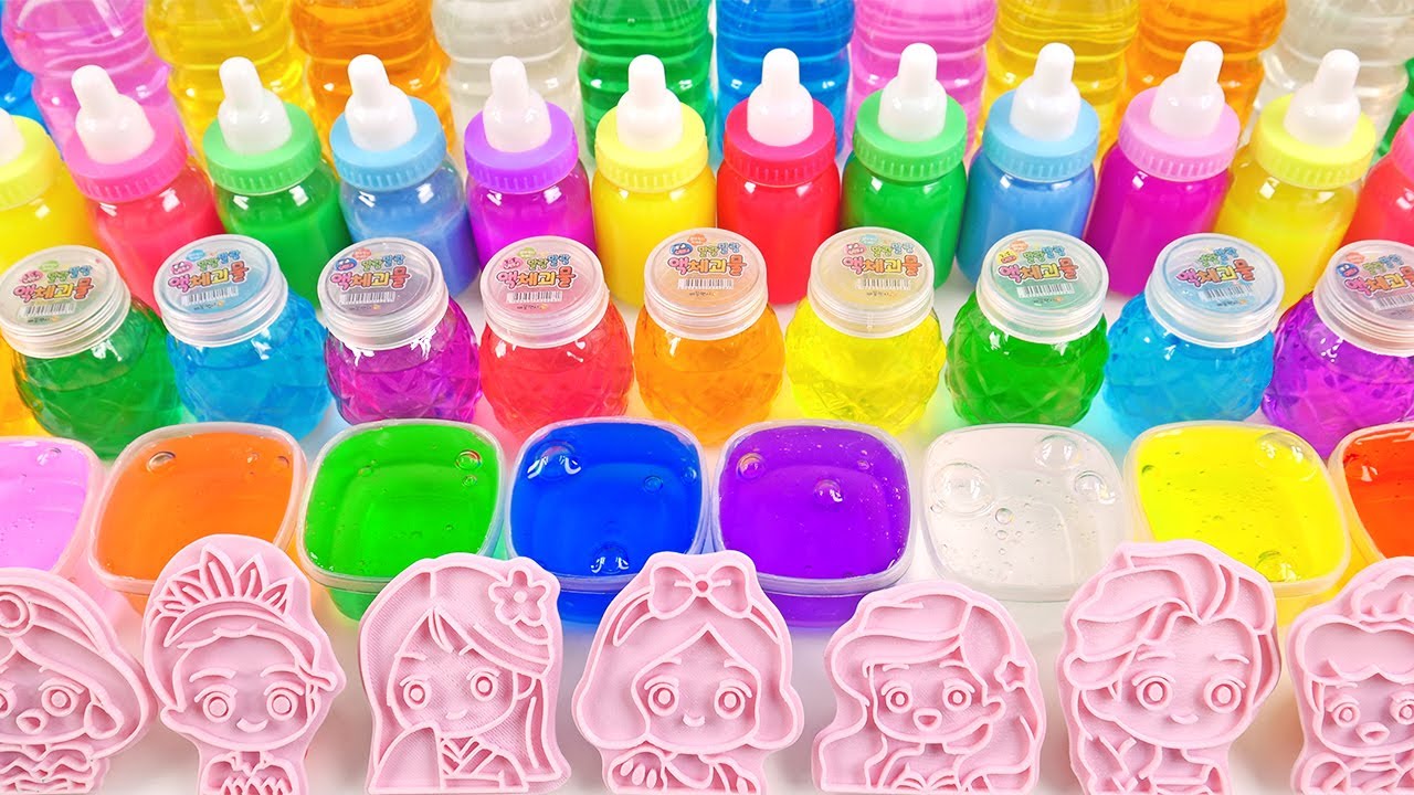 Satisfying Video l Mixing All My Slime Smoothie WITH Making Slime-Stamp AND Foam Cutting ASMR  #2024