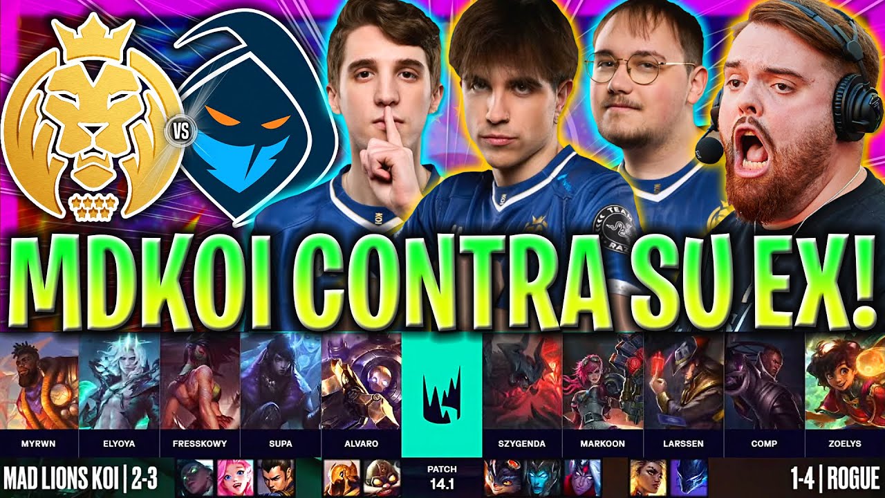 IBAI CASTEA A KOI CONTRA SU EX EQUIPO!😱 - MAD KOI vs RGE LEC INVIERNO 2024 ESPAÑOL LVP
