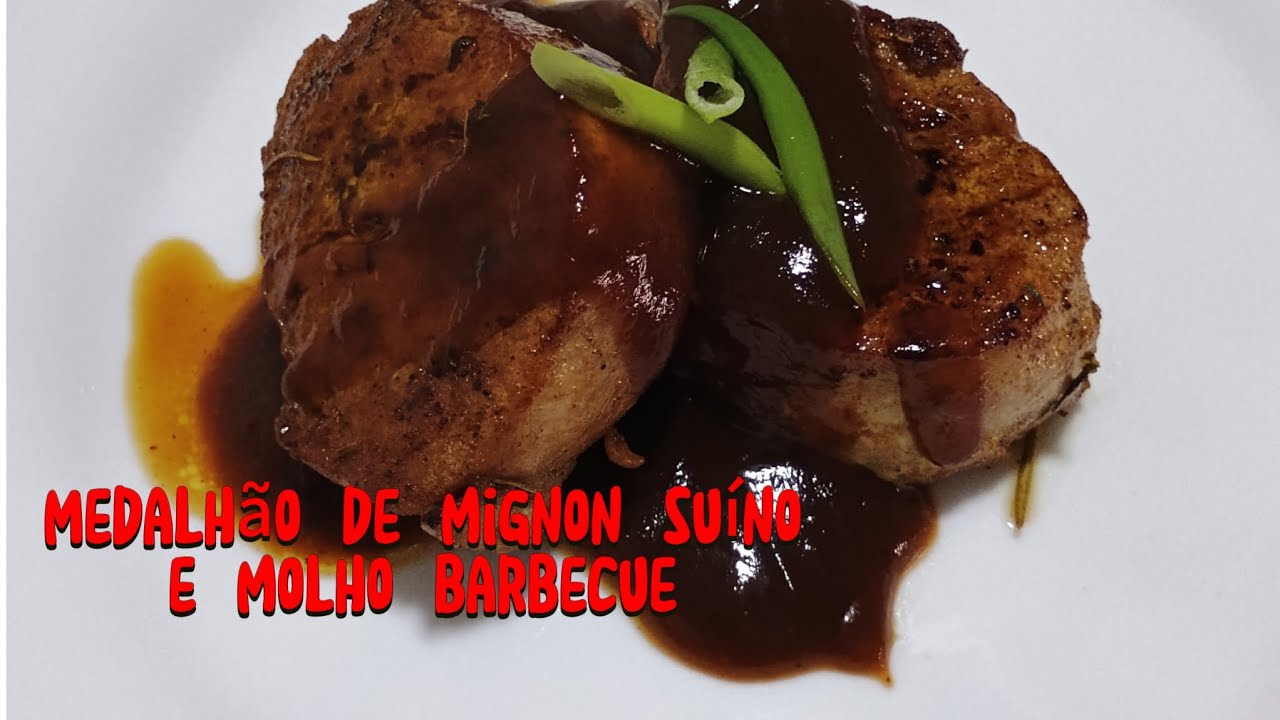 Como fazer medalhão de filé mignon suíno com molho barbecue ❤️