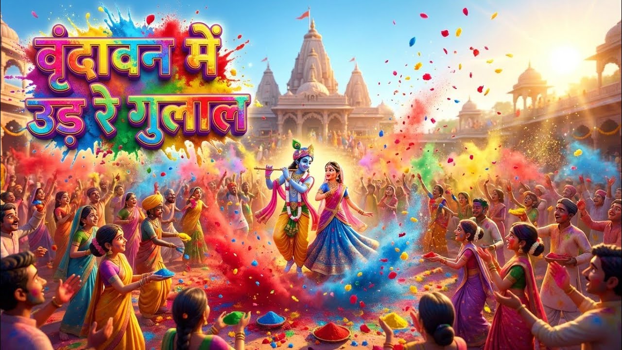 Holi Bhajan ~ वृंदावन में उड़े र गुलाल | Vrandawan Me Ude Re Gulal | Radha Krishna Holi Bhajan #holi