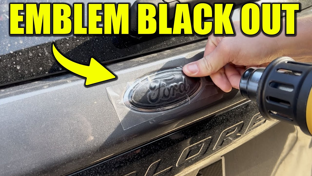 Black Ford Emblem Covers (How to Install)