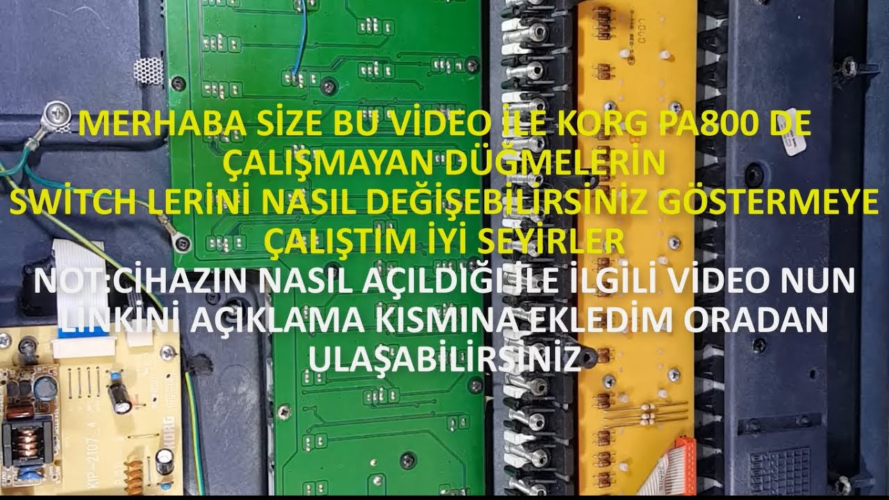 KORG PA800 SWİTCH DEĞİŞİMİ