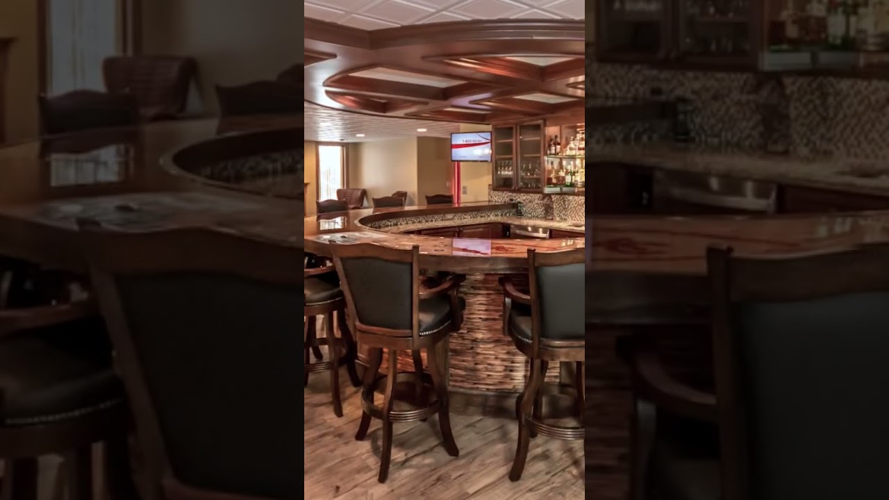 Some Cool Basement Bars - See all 14 in full video - #design #basement #interiors #bars #shorts