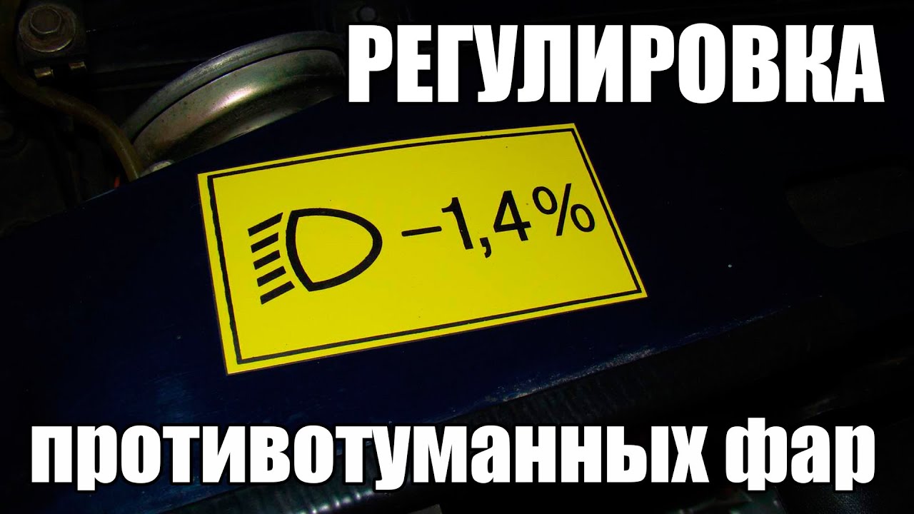 Регулировка Противотуманных Фар
