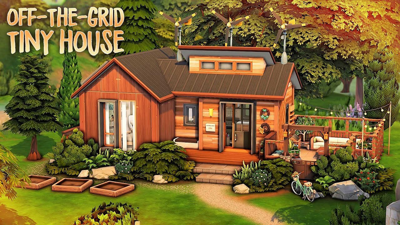 РОСКОШНЫЙ МАЛЕНЬКИЙ ДОМИК В АВТОНОМНОМ РЕЖИМЕ 🌳 | The Sims 4 Быстрая сборка