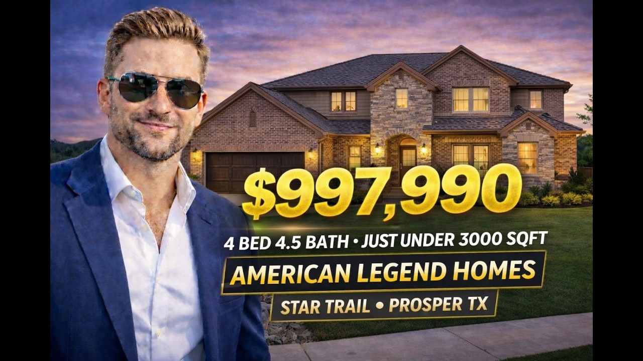 $997,990 American Legend Home in Star Trail Prosper TX | 4 Bed 4.5 Bath | Skye The Real Estate Guy