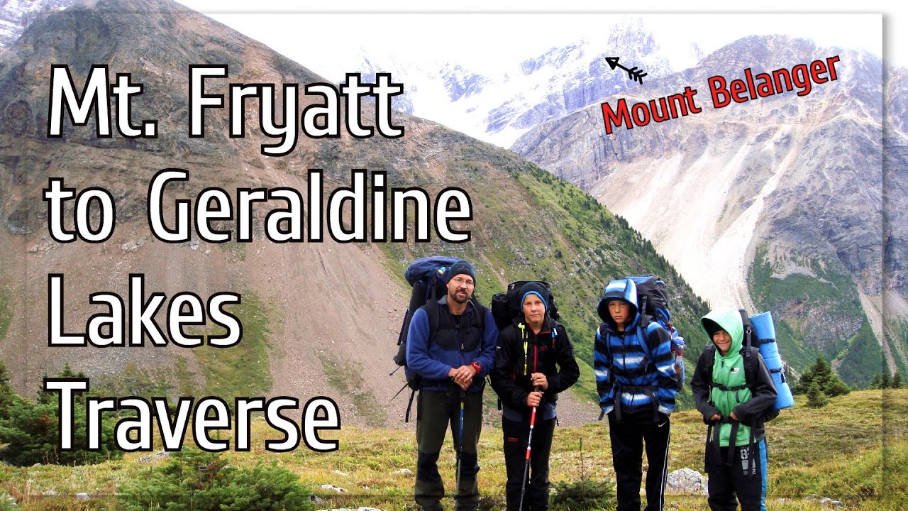 Extreme 4-day high-mountain family hike in Canadian Rockies - Fryatt Valley