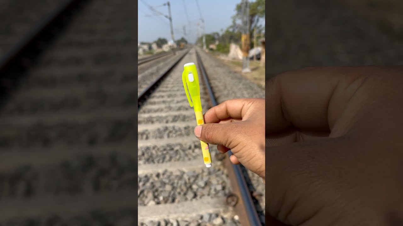 Train 🚂 vs Magic pen 🖊️ what 😱happened next..?