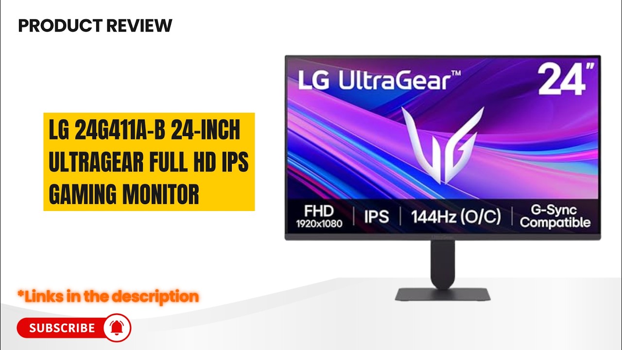 LG UltraGear 24G411A-B Review | 144Hz IPS Gaming Monitor | 1ms MBR, G-SYNC, FreeSync, HDR10