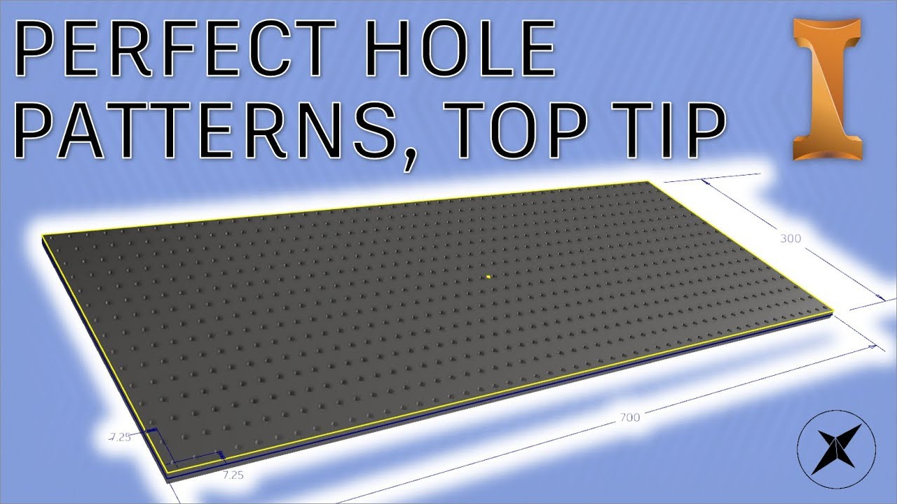 Полностью адаптивные шаблоны отверстий для хорошей практики | Совет Autodesk Inventor