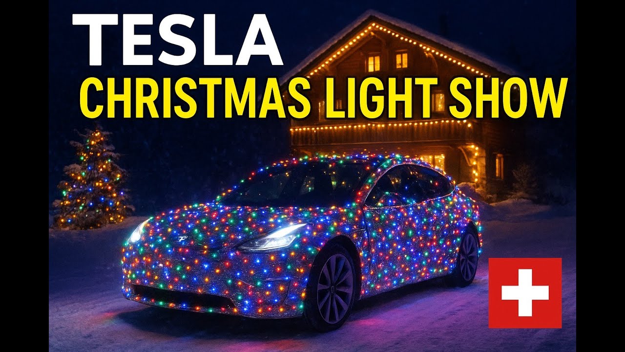 INSANE Tesla Christmas Light Show at a Swiss Airport! (Santa Was Shocked) 😱🎅