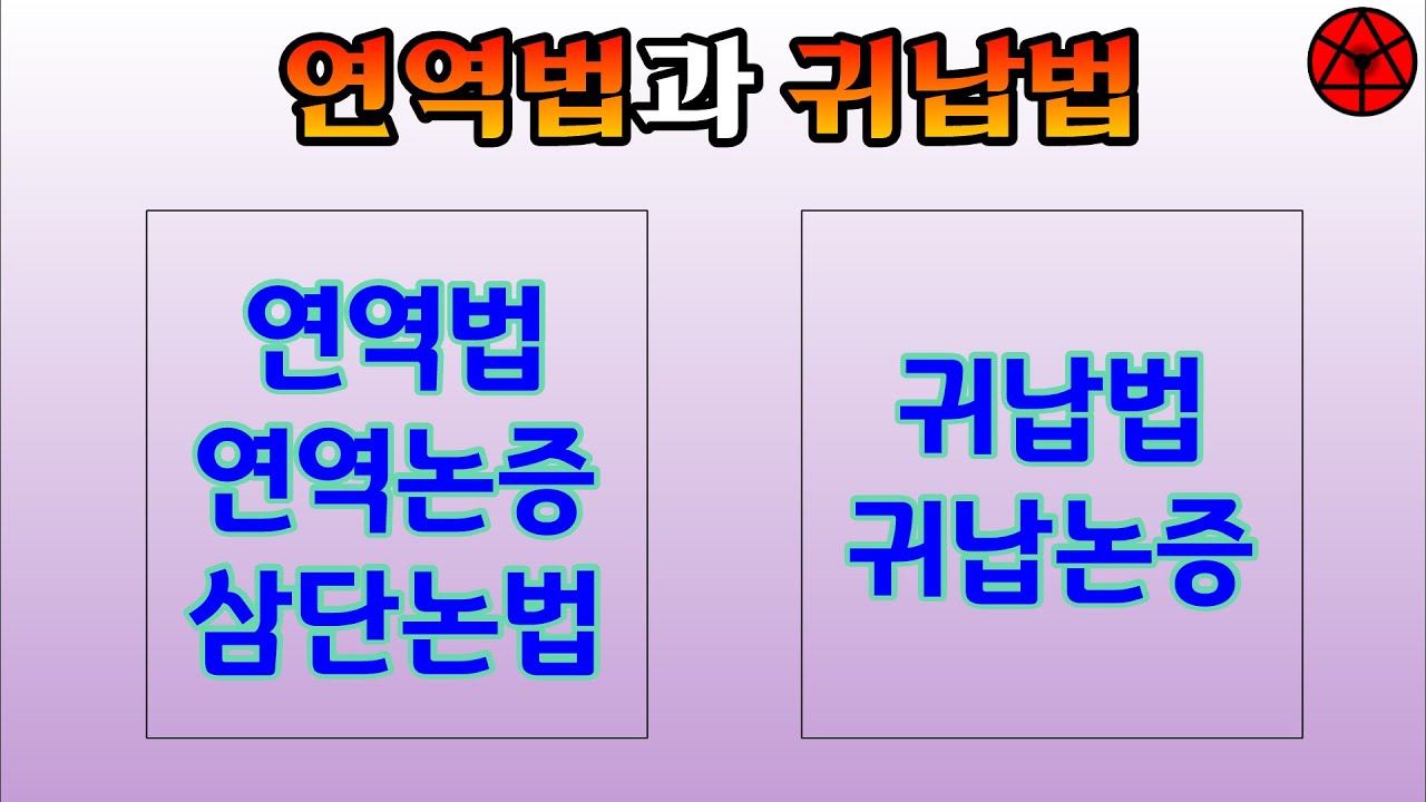 연역법과 귀납법(연역논증과 귀납논증) #보습 #명제 #귀납논증 #10학년 #공통수학2 #고등학교1학년 #수열 #11학년