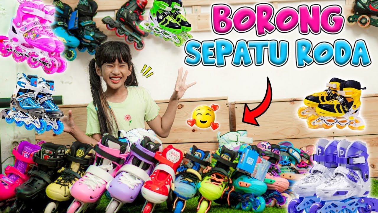 SEHARIAN DISTA BORONG BERBAGAI SEPATU RODA🤩!! BANYAK BANGET JENISNYA😍 #trending