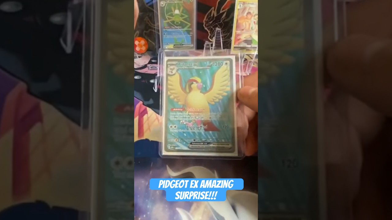 Pidgeot ex mystery card!!! #pokemon #pokemoncollector #pokemoncollection #trending #viral #share