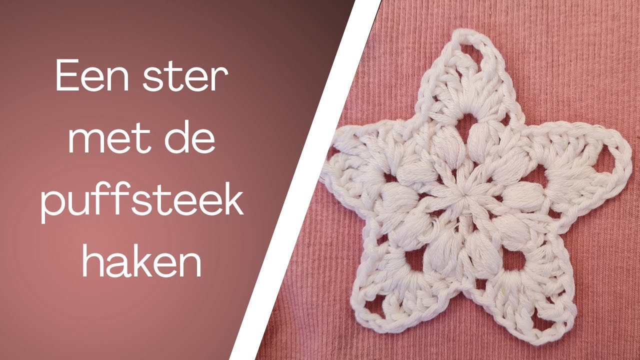 Ster met puffsteek haken