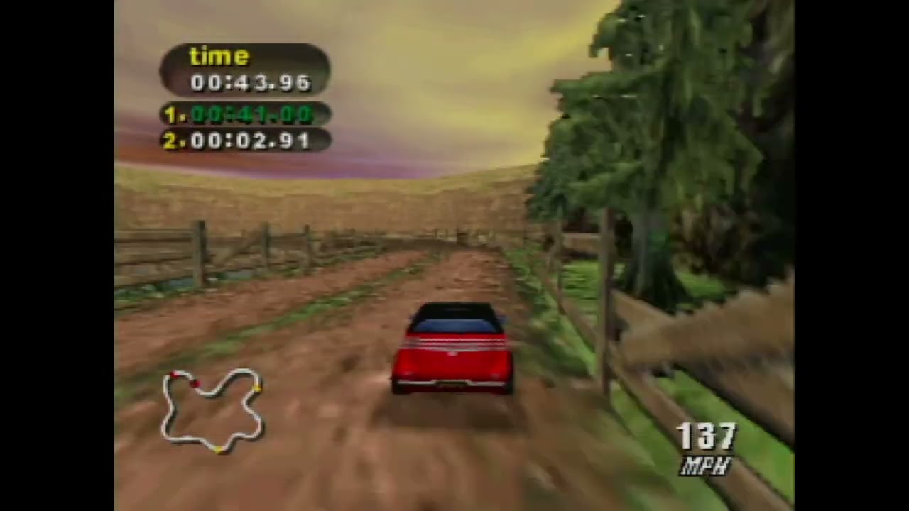 Destruction Derby 64: Bayou Run - 1:59.68 [N64]