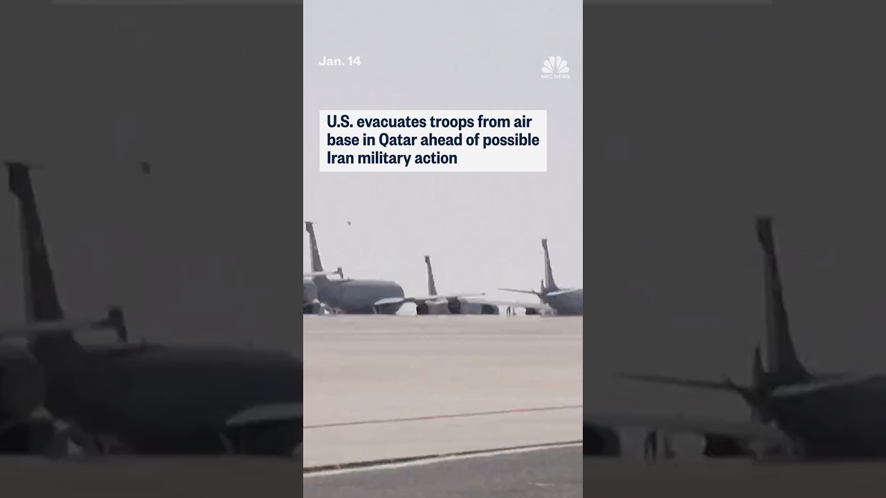 U.S. evacuates troops from air base in Qatar ahead of possible Iran military action
