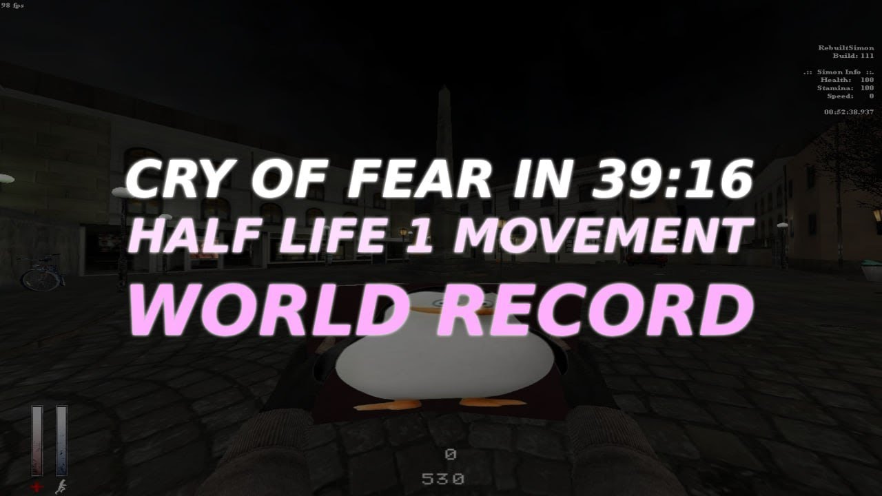 (FORMER WR) CRY OF FEAR SPEEDRUN NEW GAME + /W HALF-LIFE MOVEMENT IN 39:16