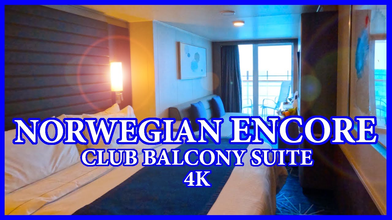 4K Norwegian Encore Club Balcony Suite Tour - 15180