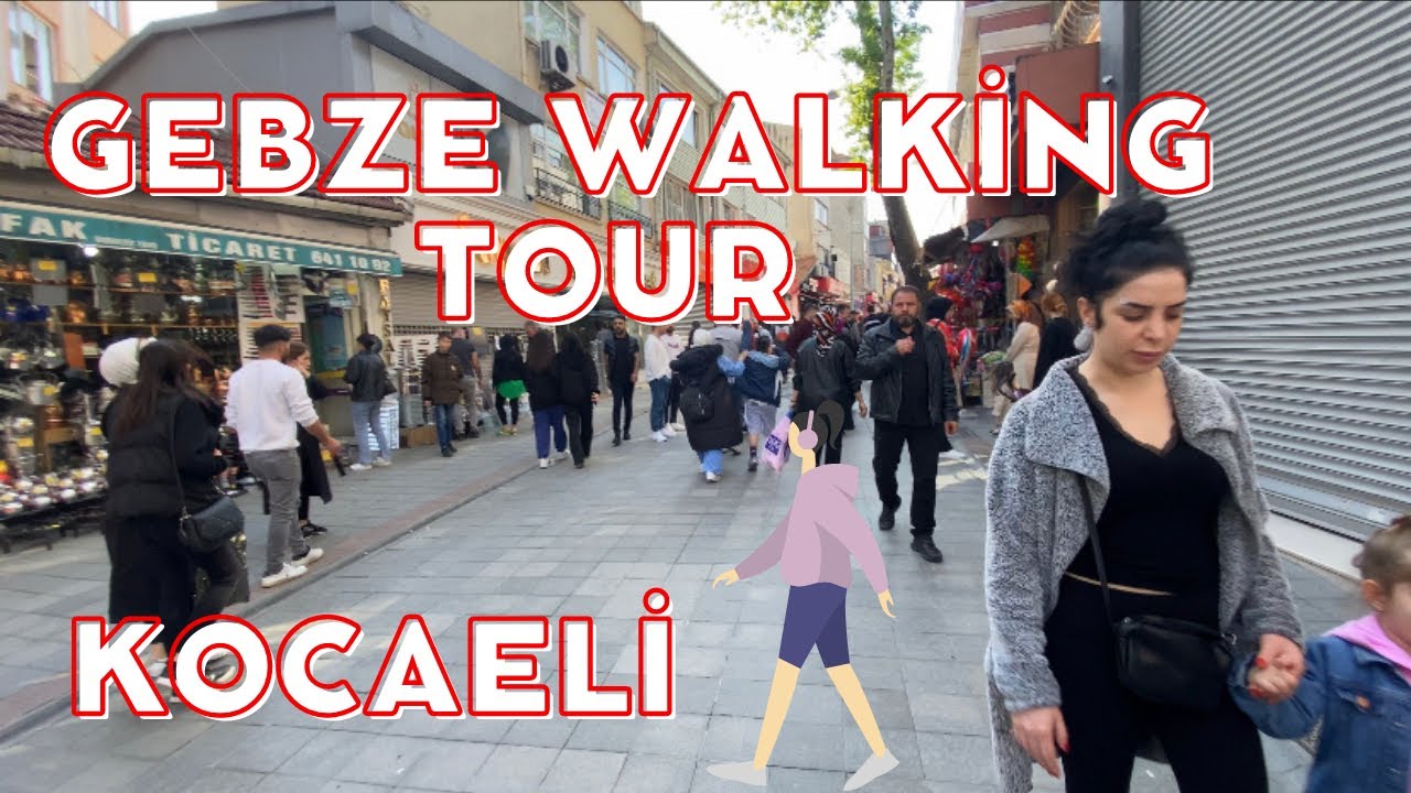 I am walking on the best street of gebze | Gebze town square. Travel with me in Turkey.
