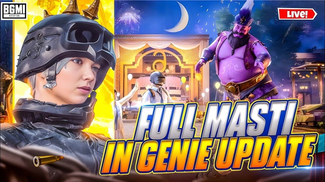 Genie 4.2 Update 2nd Theme Mode / Skyhigh Spectacle Mode / Classic Masti In Genie Mode BGMI LIVE